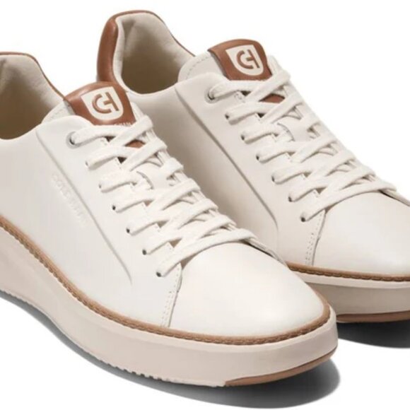 Cole Haan GrandPro Topspin Sneaker - Ivory/Caramel Mens Sz 10 US [C39656] NEW - Picture 14 of 14